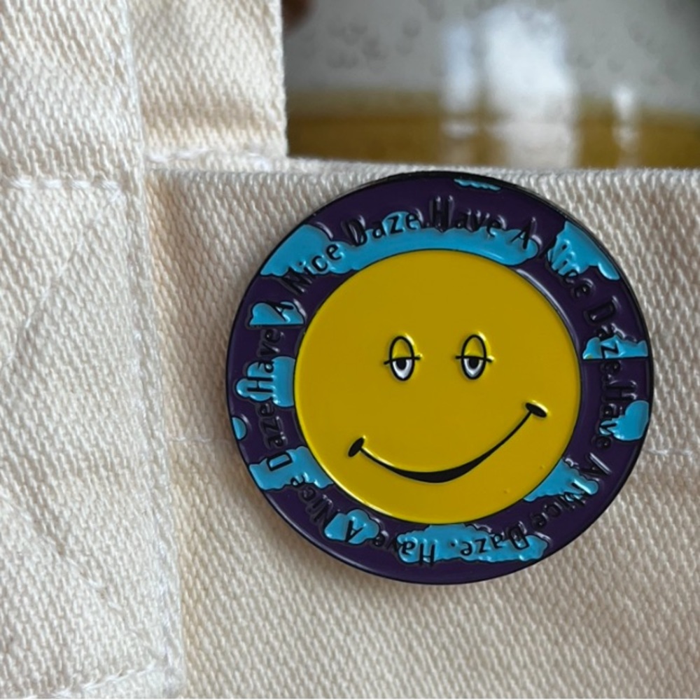 Dazed and Confused Smiley Face Enamel Pin